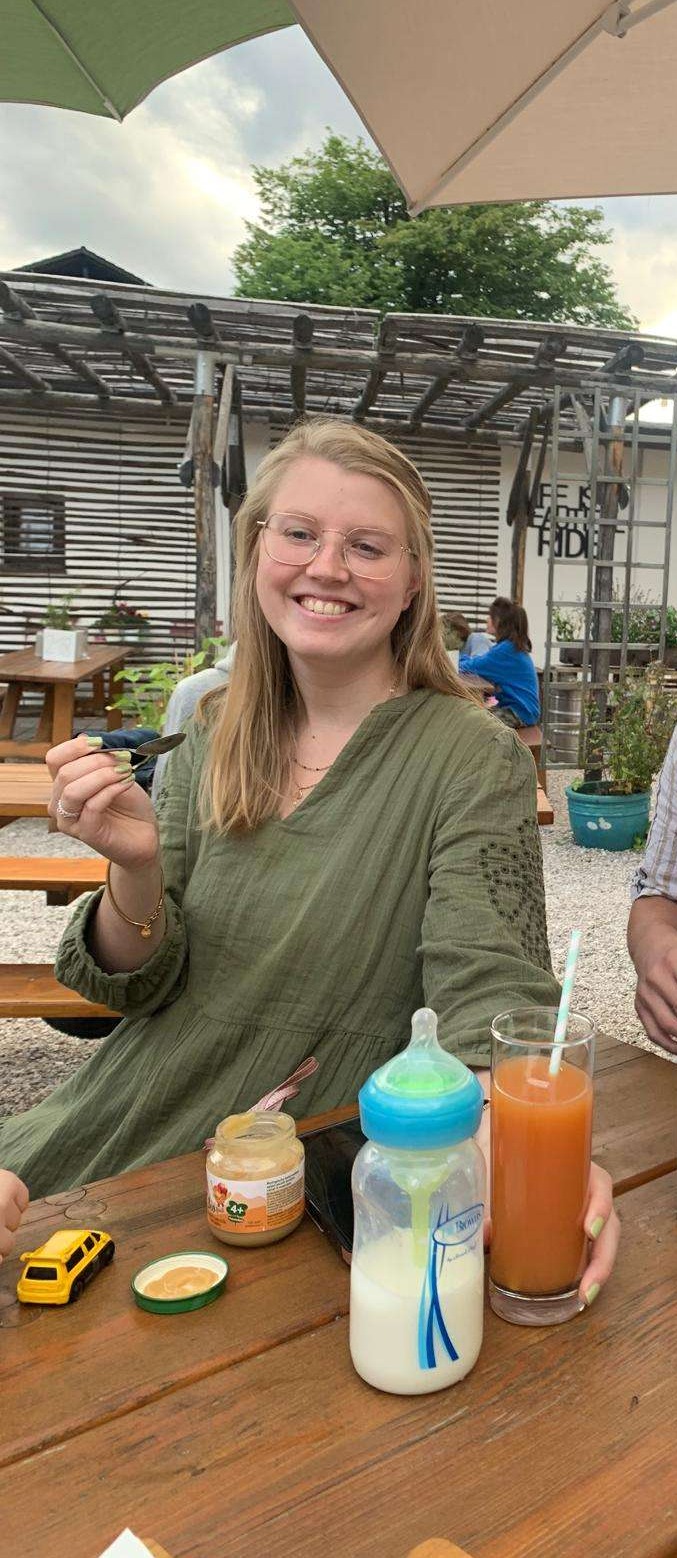 Terrasje pakken met mijn zoontje